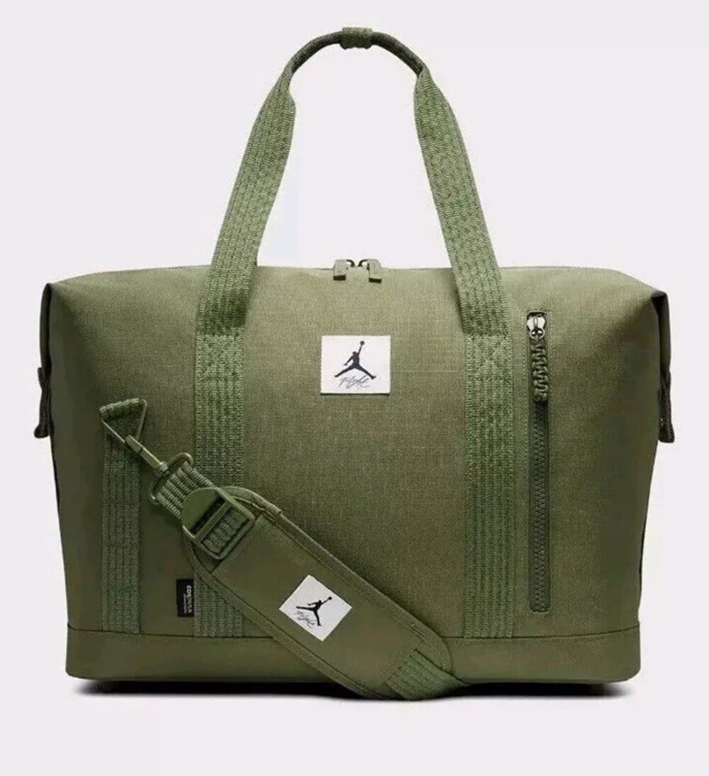 Nike Jordan Jam Flight Cordura Duffle Bag Sage Green Gym Bag MA0798 EF9 NWT